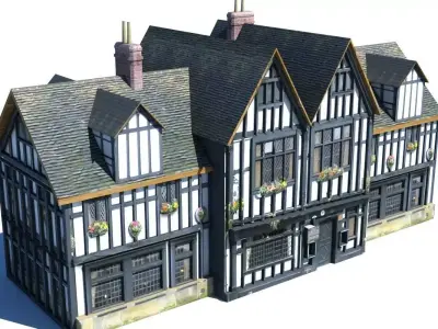 Lowpoly Building 812 3D model