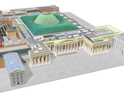 The British Museum London Building 3D model