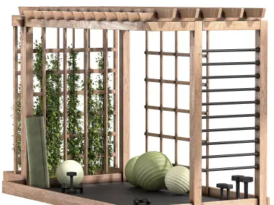 Garden Gym Design 3D model