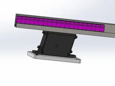 A vibrating disc feeding mechanism 3D model