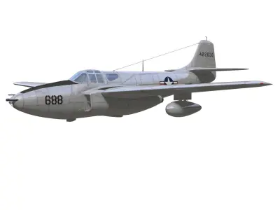 bell P-59A airacomet 3D model purchase