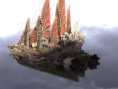 Assassins Airship 3D model