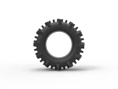 Offroad tire 19 Scale 1 to 25 3D print model