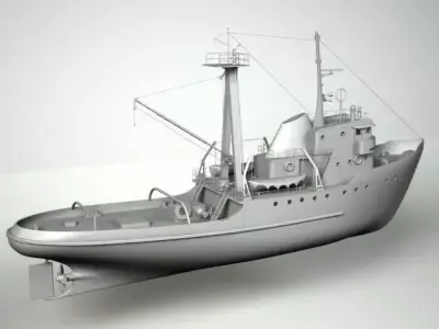 Fishing boat 3D model from CGTrader - Polygon mesh
