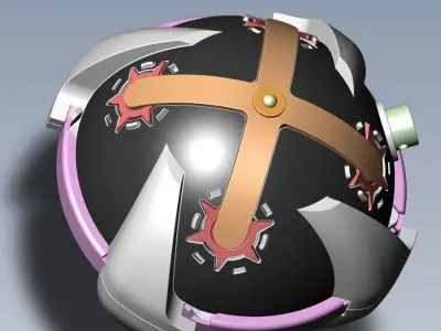 POM1 Russian landmine for remote installation  3D printable 3D model