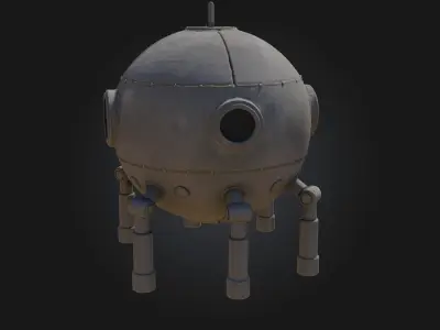 Galactic Pod  Compact Power for Cosmic Missions 3D model