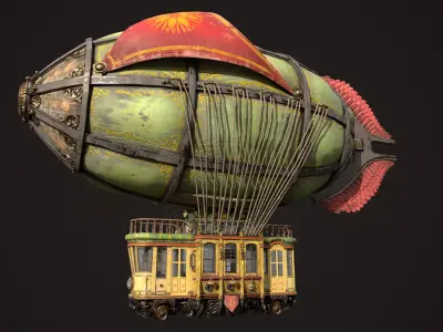Airship Fighting 3D model