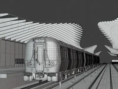 London metro station II 3D model