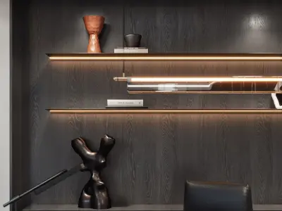 Office interior scene 47 3D model