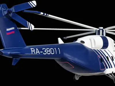 Lowpoly Helicopter Mi-38 3D model