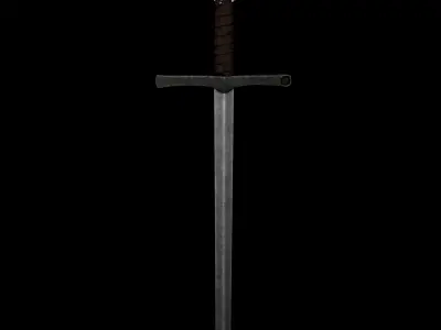 3d Sword for game and animation  Low-poly 3D model