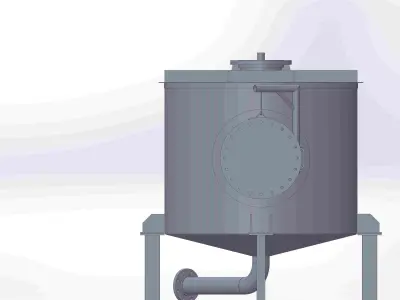Industrial mixer Free 3D model