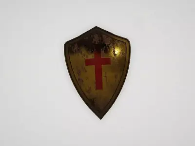 Game asset Antique Warriors Shield 3D model