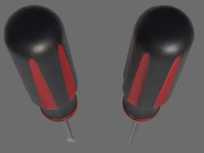 Pair of screwdrivers 3D model