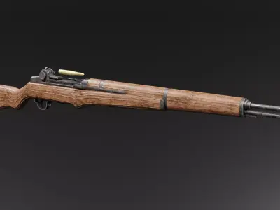 M1 Garand Rifle Low-poly 3D model buy