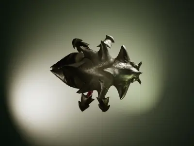 Monster Spider - The shell Low-poly 3D model