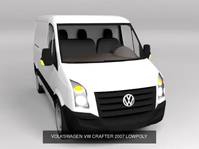 VOLKSWAGEN COLLECTION LOWPOLY transporter 3D Model Pack