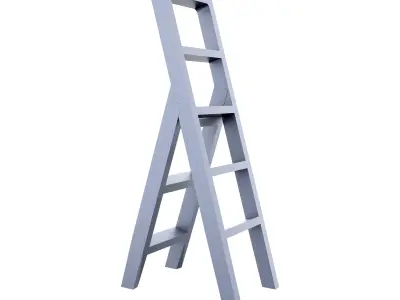  Folding ladder cartoon icon 3D model