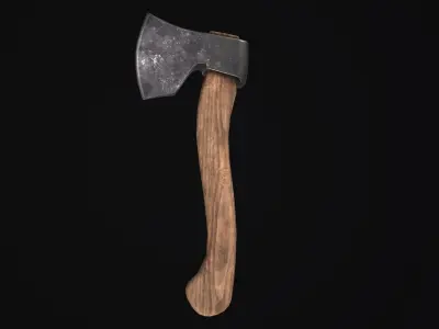 Axe tomahawk hatchet lowpoly Low-poly 3D model