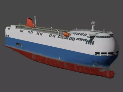 SSS bowed car carrier 3D model  Low-poly 3D model
