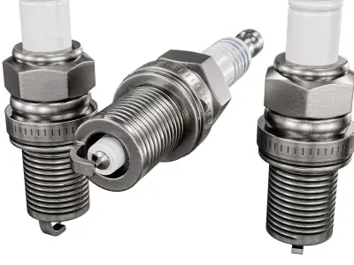 Spark Plug Low-poly 3D model