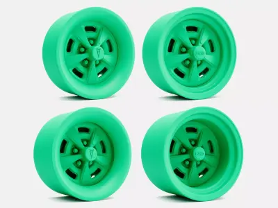 15x6 15x7 15x8 15x10 Pontiac Rallye II Wheels and Brake 3D print model