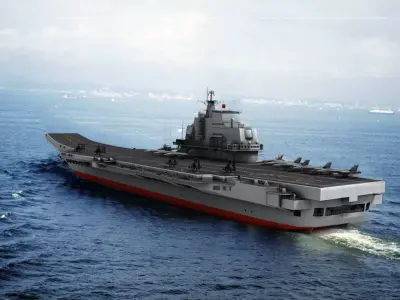 Warship aircraft carrier 3D model