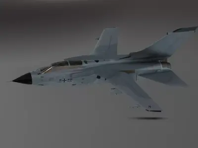 Tornado GR4 - Fighter Jet  Low-poly 3D model