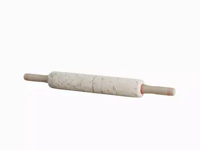 Marble Rolling Pin Set Low-poly 3D model