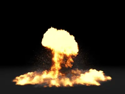 Super Realistic Explosion 3 - vdb animated 3D model