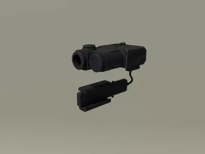 Zenit Perst 4 tactical laser Low-poly 3D model