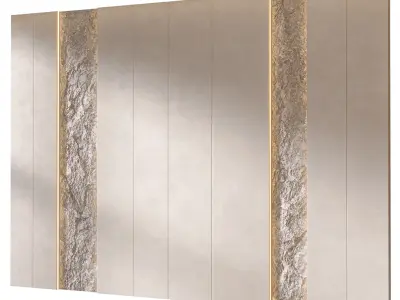 Headboard 3d Wall Panel 09 3D model