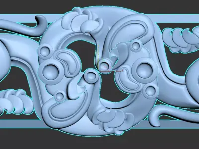 mongolian antique  shellheap 3d model Texture