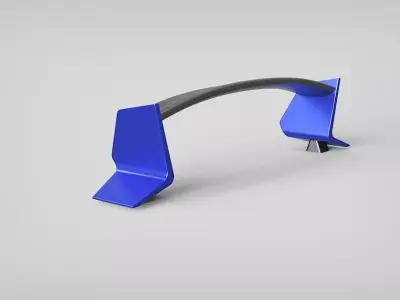 Spoiler combo sedan rear 3D model