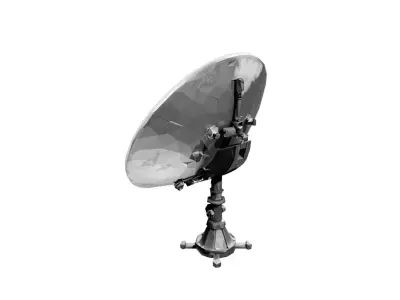 Satellite Dish Model Low-poly 3D model