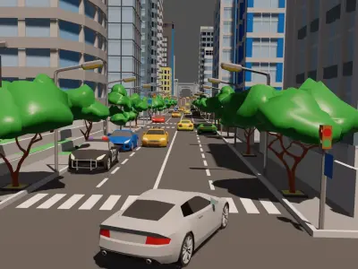 City 2 Metropolis  Low-poly 3D model