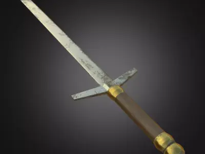 Sword Low-poly 3D model 24