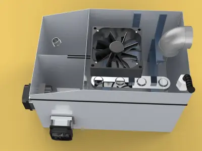 TEMPERATURE COOLING ULTRASONIC MIST HUMIDIFIER FOG FARMING 3D model