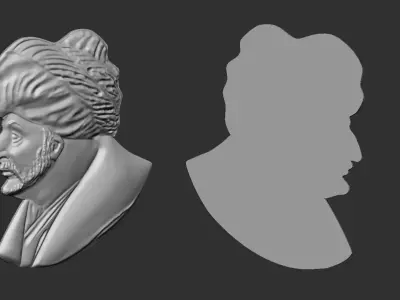 Sultan Mehmed II The Conqueror Commemorative Medal 3D print model