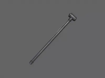 PBR Pipe Weapon V2a Low-poly 3D model