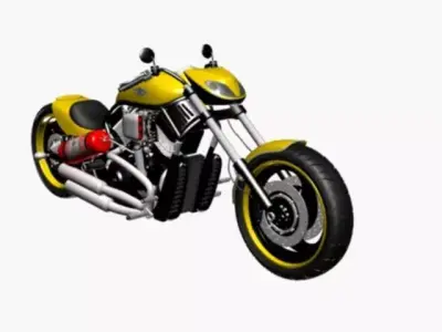 Motorcycle harley 3D model