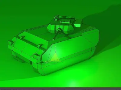 Low Poly Tank T2 Free low-poly 3D model