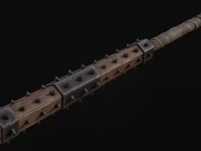 Warrior Mace Gameready Model Low-poly 3D model