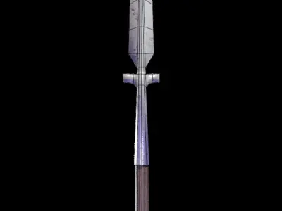 Basic Spear Low Poly Low-poly 3D model