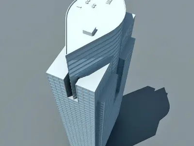 Office Glass Building 85 3D model