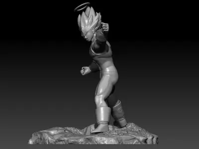 Vegeta VS Goku second part Vegeta 3D print model 3D print model