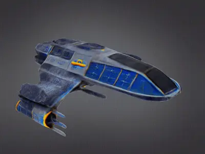Space ship 3D print model