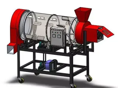 Rotary Dryer 3D model