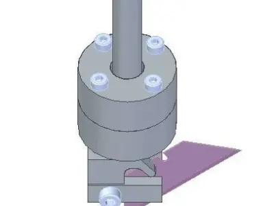 Drag knife tool 3D model