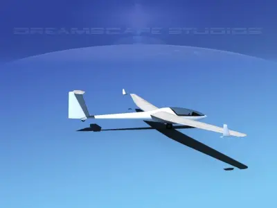 Glaser-Dirks DG-300 Glider Unmarked 3D model